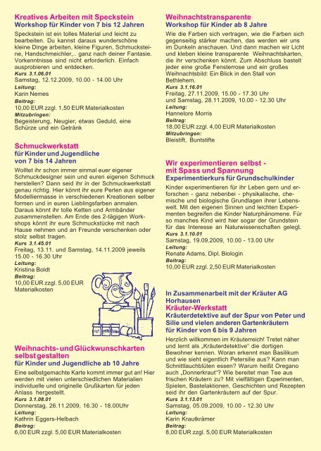 kinderprogramm 2-2009 Heft A5 - Katholische ...