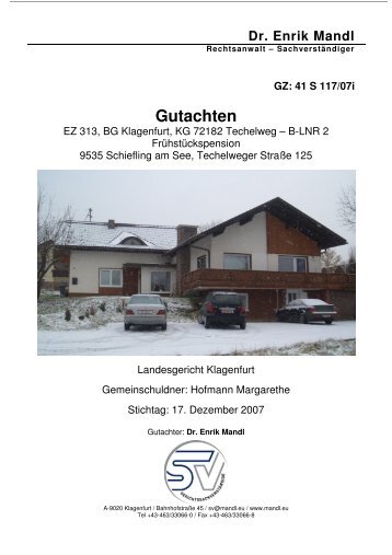 GZ: 41 S 117/07i Gutachten - Raiffeisen Wohnbausparen