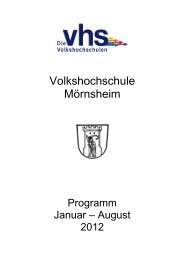 Volkshochschule Mörnsheim