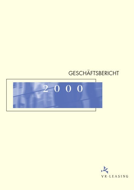 jahresabschluss 2000 - VR-Leasing AG