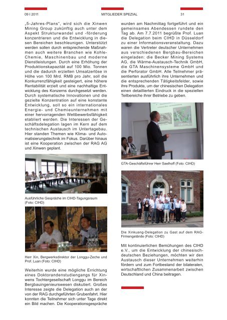 CIHD Magazin 13 9/2011 - Chinesischer Industrie- und ...