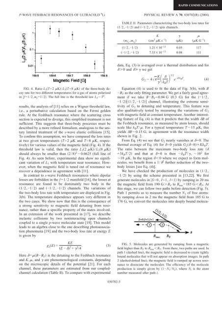 Martin Teichmann Atomes de lithium-6 ultra froids dans la ... - TEL