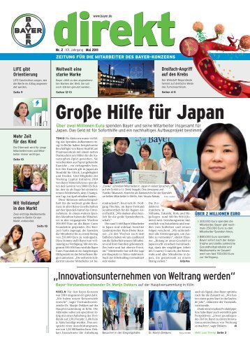 Große Hilfe für Japan - BNC - Bayer