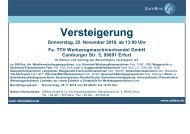 Versteigerung - ZehBra GmbH