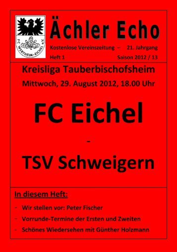 Wir stellen vor: Peter Fischer - FC Eichel
