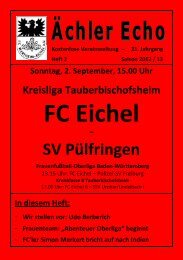 SV Pülfringen - FC Eichel