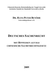 deutsches sachenrecht - Prof. Dr. Hans-Peter Benöhr - Humboldt ...