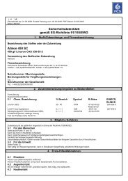 Sicherheitsdatenblatt gemäß EG-Richtlinie 91/155/EWG Afalon 450 ...