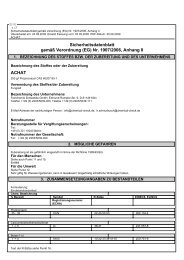 Sicherheitsdatenblatt - Feinchemie Schwebda GmbH