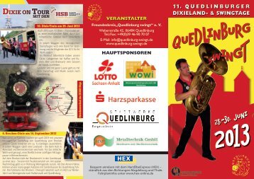 Flyer anschauen - Quedlinburg swingt