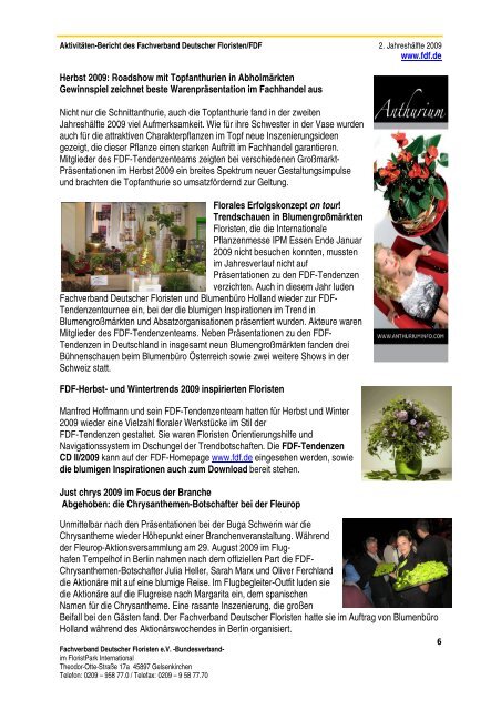 Fachverband Deutscher Floristen e.V. - FDF