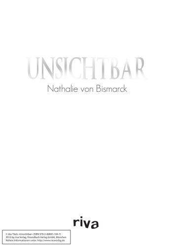 Nathalie von Bismarck - FinanzBuch Verlag