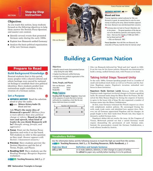 Building a German Nation