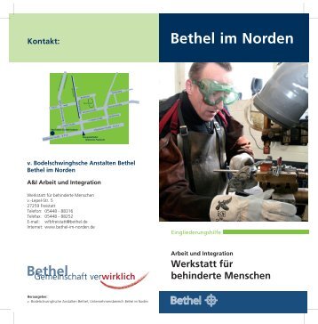 Flyer Arbeit & Integration (PDF) - Bethel im Norden