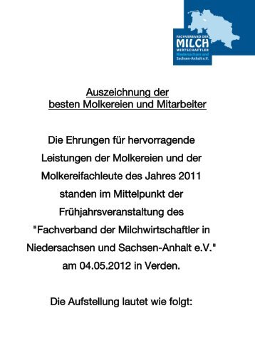 Download - Fachverband der Milchwirtschaftler in Niedersachsen