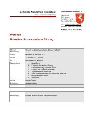 u. Sozialausschuss Sitzung - Gemeinde - Nußdorf am Haunsberg ...