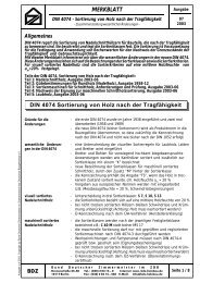 Merkblatt DIN 4074 – Sortierung von Holz nach der