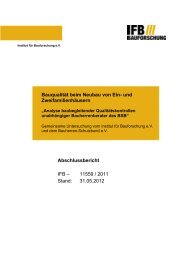Bauqualität beim Neubau von Ein - Bauherren Schutzbund eV