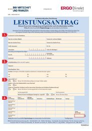 LEISTUNGSANTRAG - BKK Wirtschaft & Finanzen