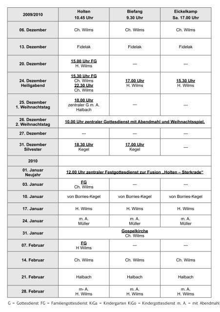 GeistReich 4/2009 - Evangelische Kirchengemeinde