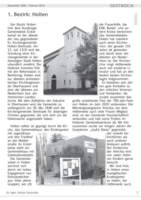 GeistReich 4/2009 - Evangelische Kirchengemeinde