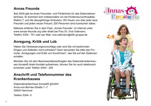 Krankenhaus von A – Z - Annastift