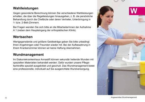 Krankenhaus von A – Z - Annastift