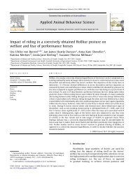 Impact of riding in a coercively obtained Rollkur - International ...