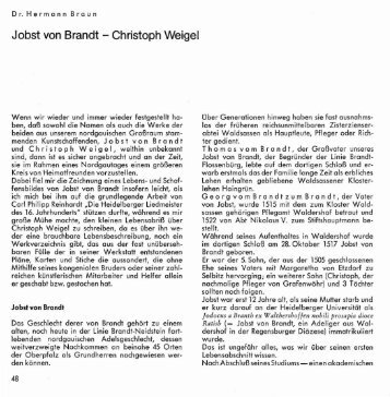 Jobst von Brandt - Christoph Weigel - Oberpfälzer Kulturbund