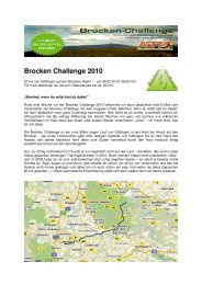 So erging es ihm - Brocken-Challenge