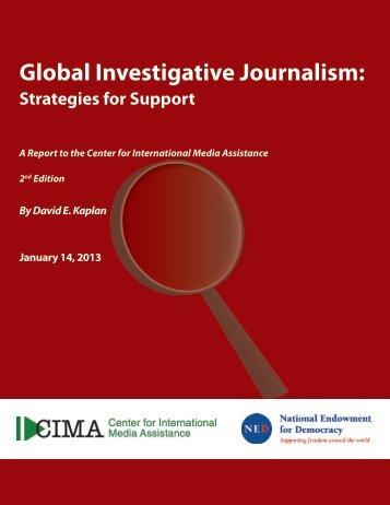 CIMA-Investigative Journalism - Dave Kaplan
