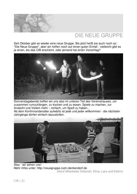 Ausgabe 2011 / Nr.2 - CVJM Denkendorf