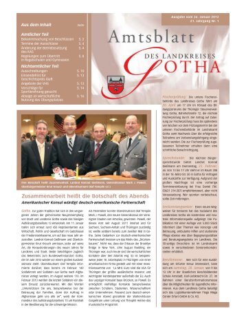 Amtsblatt vom 26.01.2012 - Landkreis Gotha