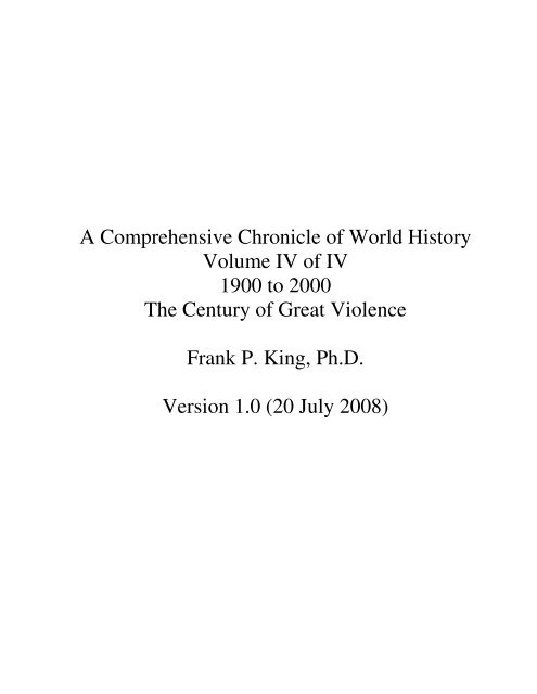 A Comprehensive Chronicle of World History ... - Roman Concrete