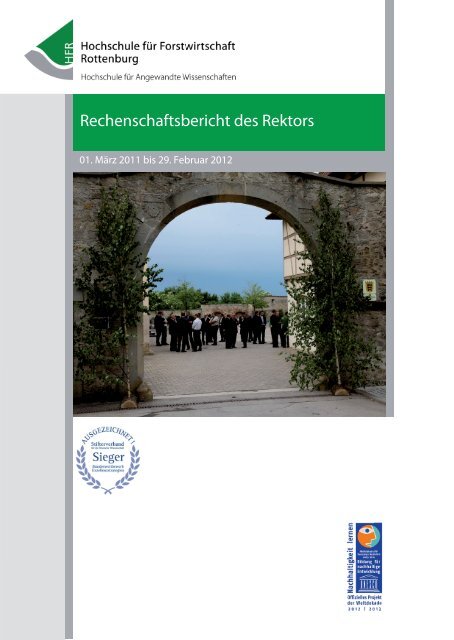 Rechenschaftsbericht des Rektors - Hochschule Rottenburg