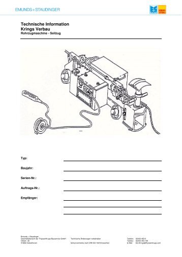 Technische Information Krings Verbau - Emunds + Staudinger GmbH