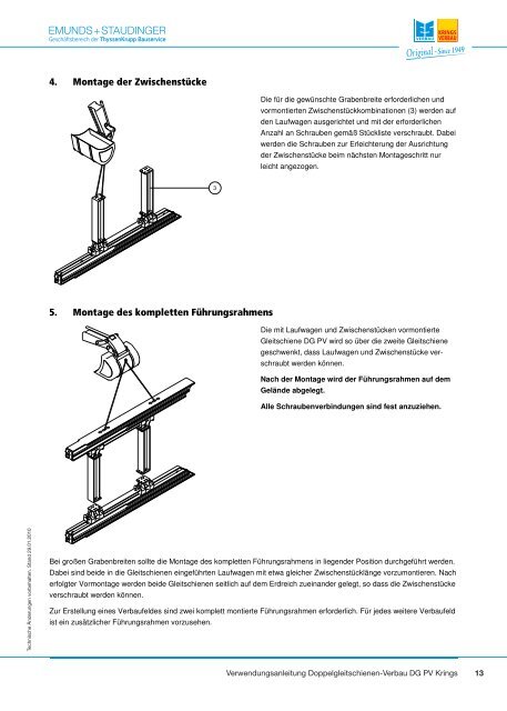 Krings Verwendungsanleitung - Emunds + Staudinger GmbH