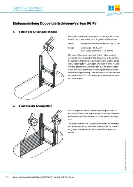 Krings Verwendungsanleitung - Emunds + Staudinger GmbH