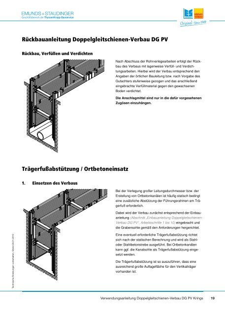 Krings Verwendungsanleitung - Emunds + Staudinger GmbH