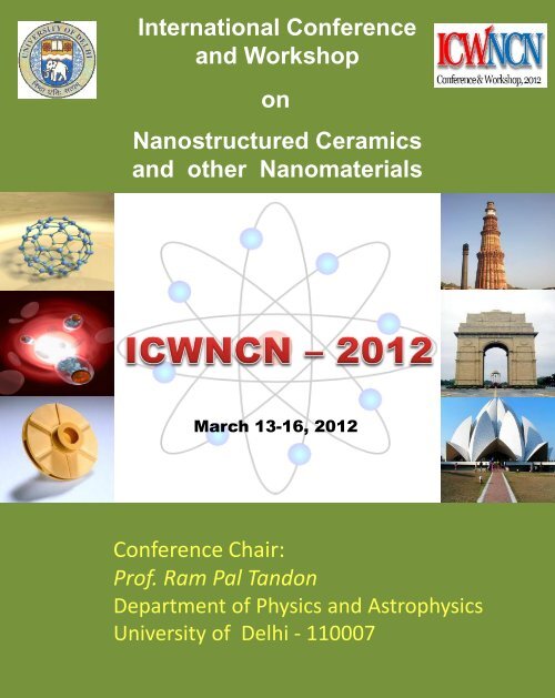 International Conference and Workshop ... - University of Delhi