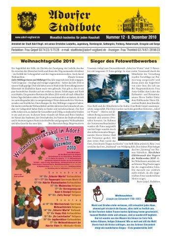 Adorfer Stadtbote Dezember.pdf - Adorf Tor zum Oberen Vogtland