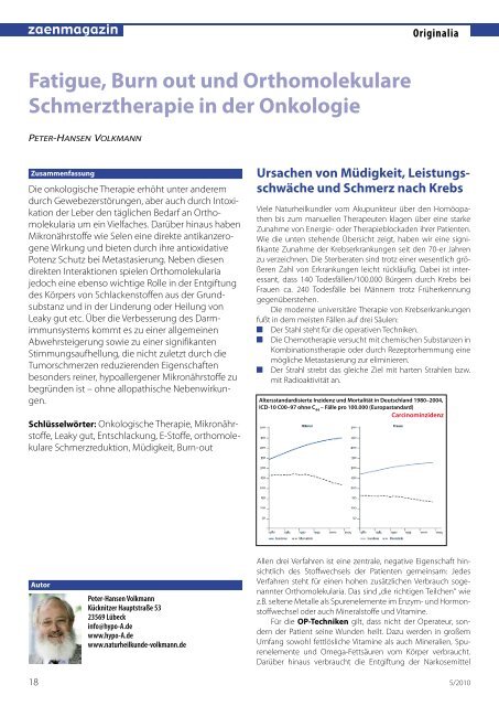 das zaenmagazin - Ortho-Bio-Med Centro di cura Specialistico