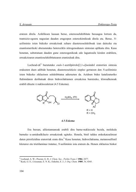 Erreaktibo organolitikoak sintesi asimetrikoan, aminen ...