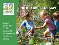 to Download the 2010 Annual Report - Riveredge Nature Center