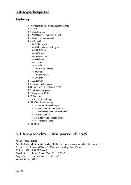 Teil 4: Kriegsschauplätze - Lexikon der Wehrmacht