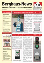 Berg haus-News - Peter Berghaus Verkehrstechnik