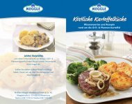 Köstliche Kartoffelküche - FEGRO/SELGROS
