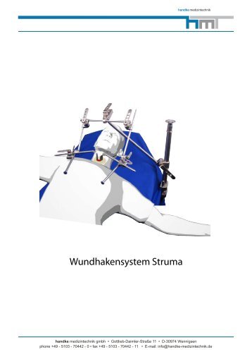 Produktkatalog Wundhakensystem Struma - Handke Medizintechnik