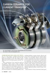 Carbon CeramiCs For Current transFer - Wind Systems Magazine