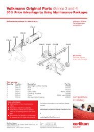 Volkmann Original Parts (Series 3 and 4) - Oerlikon Saurer ...